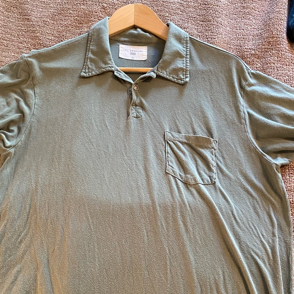 Sol Angeles two button polo, tencel/cotton, good condition!